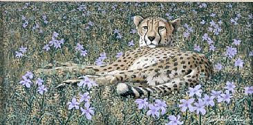 Spring Break - Cheetah by Richard Sloan (1935-2007)